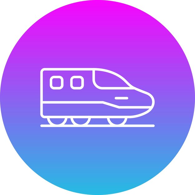Icono del tren de alta velocidad