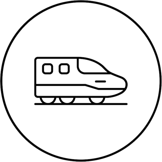 Icono del tren de alta velocidad