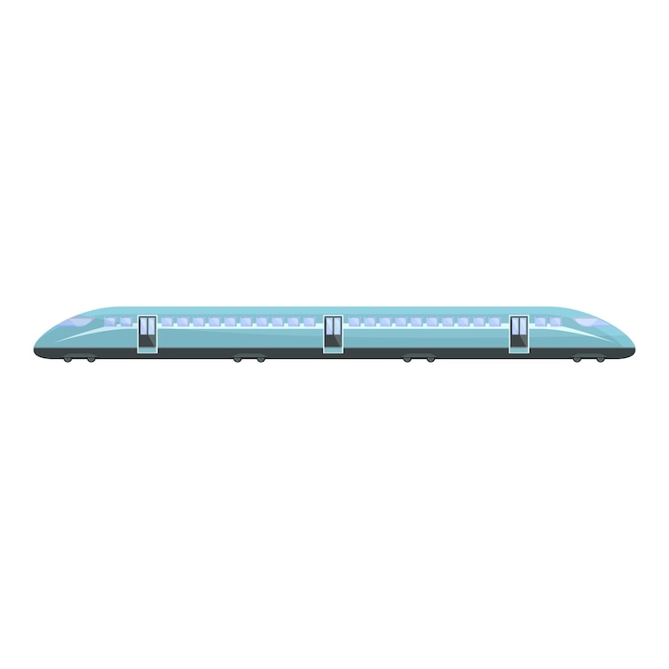 Vector icono de tren bala moderno caricatura de icono de vector de tren bala moderno para diseño web aislado sobre fondo blanco