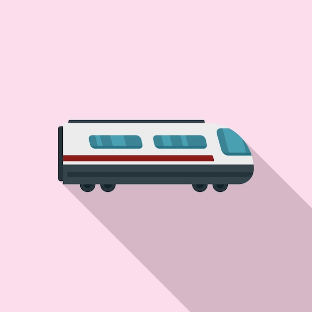 Icono de tren eléctrico de velocidad Ilustración plana del icono de vector de tren eléctrico de velocidad para diseño web
