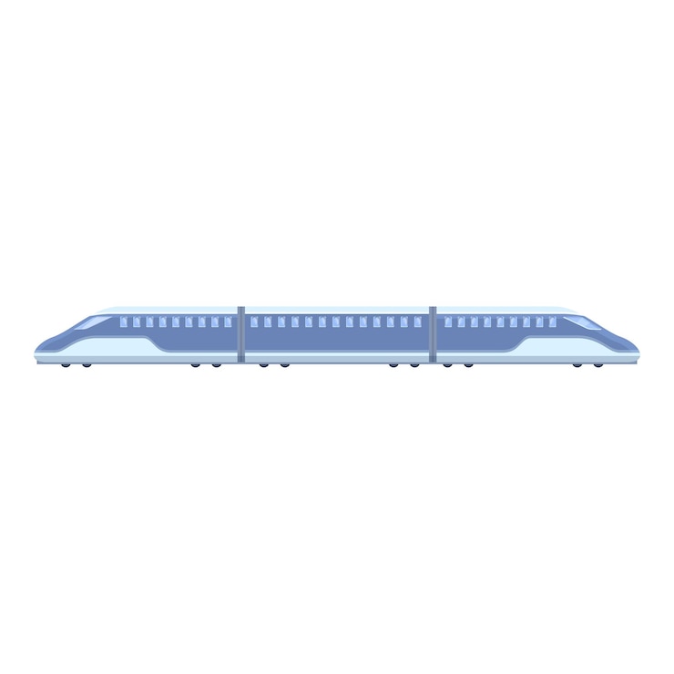 Vector icono de tren expreso de tránsito caricatura de icono de vector de tren expreso de tránsito para diseño web aislado sobre fondo blanco