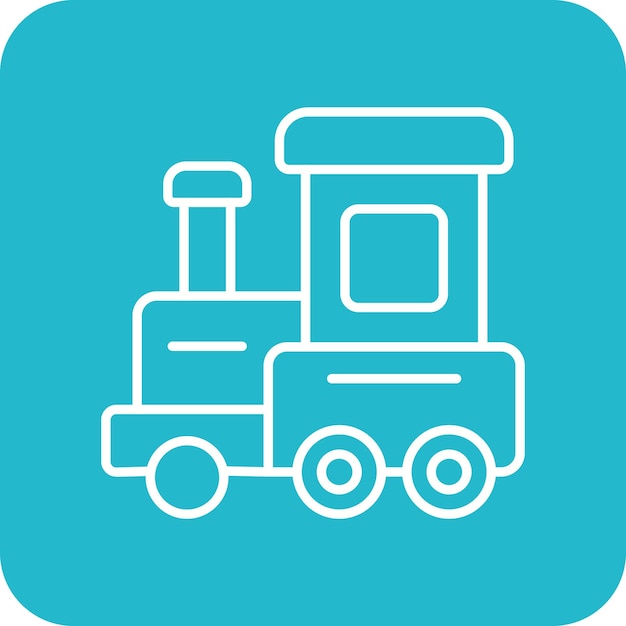 Icono de un tren de juguete