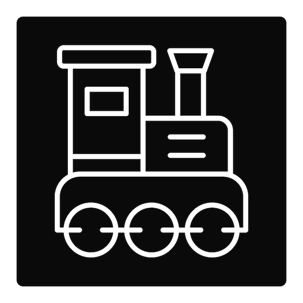 Icono de tren de juguete