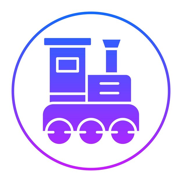 Icono de tren de juguete