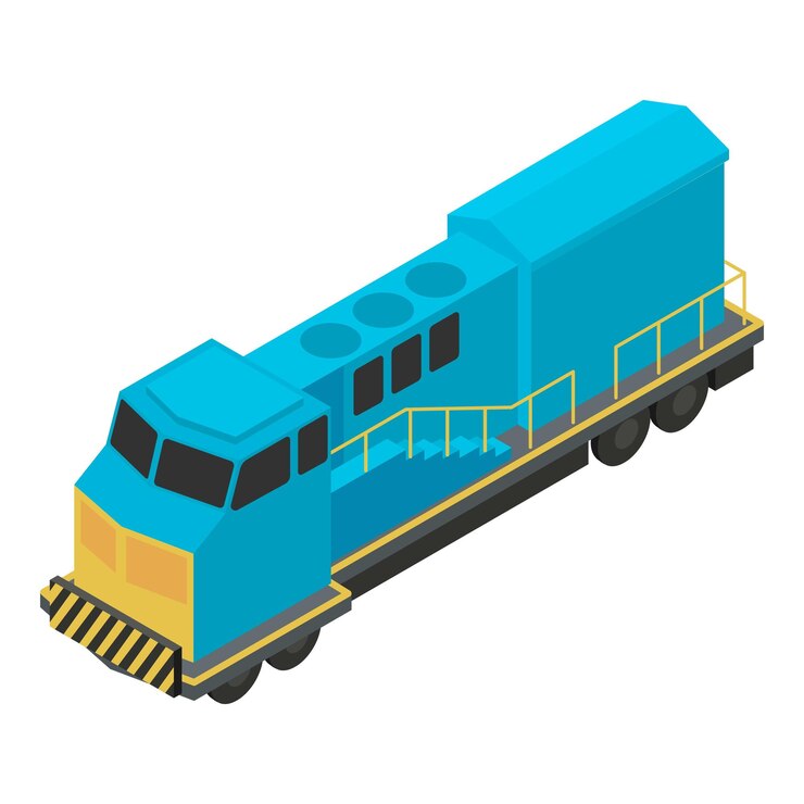 Vector icono del tren de potencia isométrico del icono de vector del tren de potencia para diseño web aislado sobre fondo blanco
