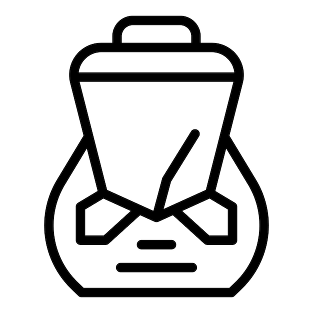 Icono de tren rápido japonés Contorno de icono de vector de tren rápido japonés para diseño web aislado sobre fondo blanco