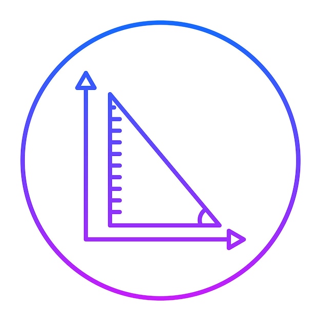 Icono de triángulo de geometría