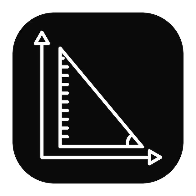 Icono de triángulo de geometría