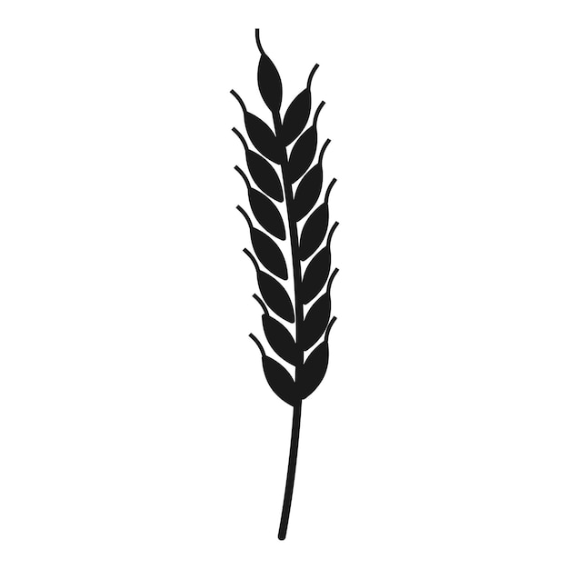 Icono de trigo Ilustración simple del icono de vector de trigo para diseño web aislado sobre fondo blanco