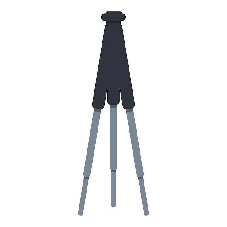 Vector icono de trípode caricatura de icono de vector de trípode para diseño web aislado sobre fondo blanco