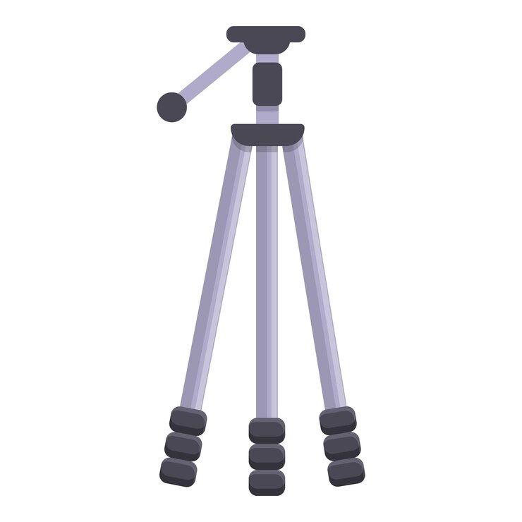 Vector icono de trípode de soporte caricatura de icono de vector de trípode de soporte para diseño web aislado sobre fondo blanco