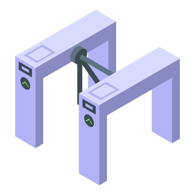 Vector icono de trípode de torniquete isométrico de icono de vector de trípode de torniquete para diseño web aislado sobre fondo blanco