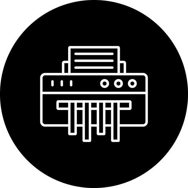 Icono de la trituradora de papel