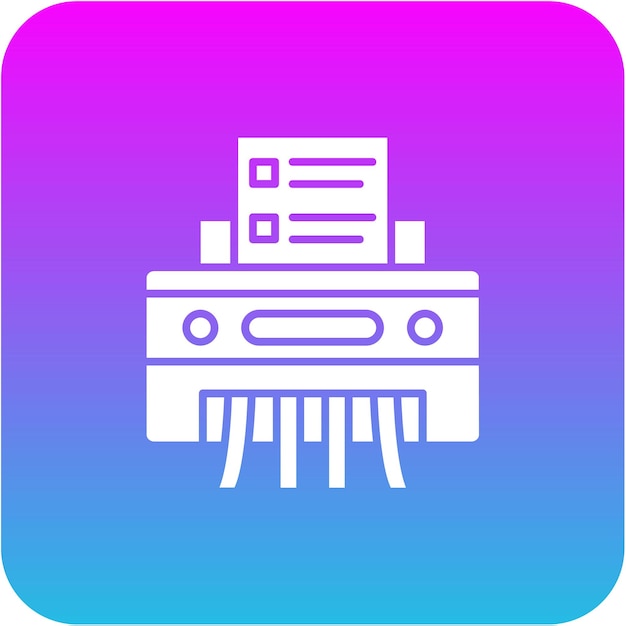 Icono de la trituradora de papel