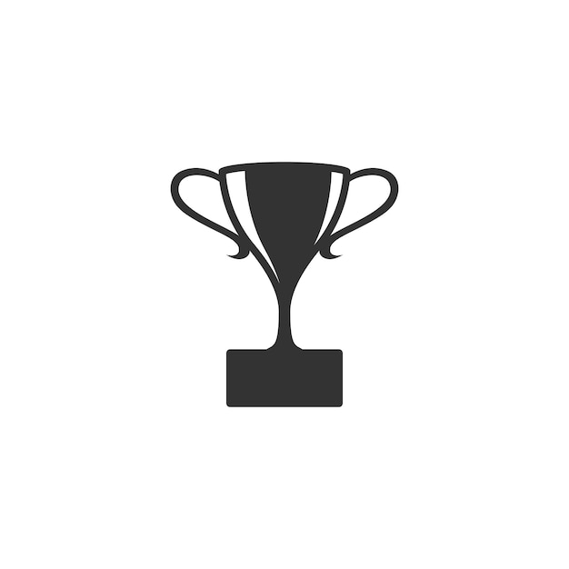 Icono de trofeo en blanco y negro