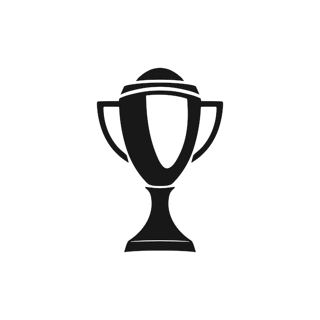 Icono Trofeo Ilustración Vectorial Plantilla Logotipo Copa Campeón