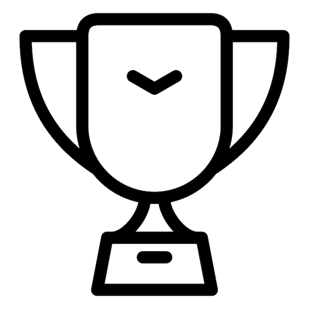 icono de trofeo sobre fondo transparente