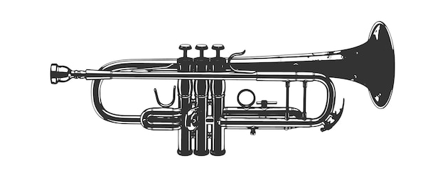 Icono de la trompeta Diseño de la ilustración vectorial