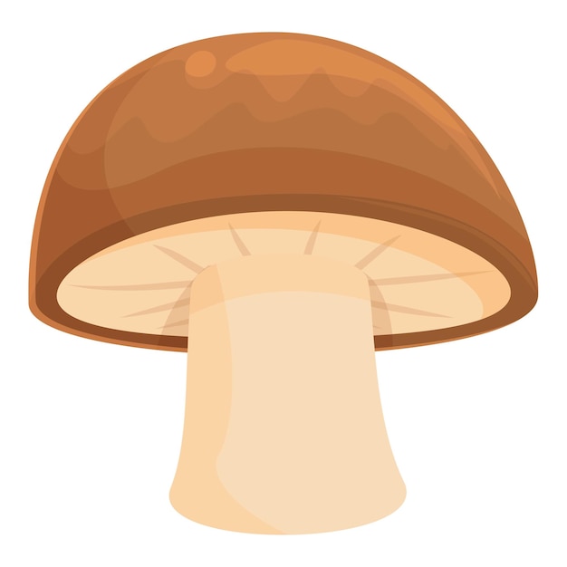 Vector icono de trufa de setas vector de dibujos animados comida shitake bosque de otoño