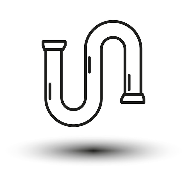 Icono de tubería Ilustración vectorial EPS 10 Imagen de archivo