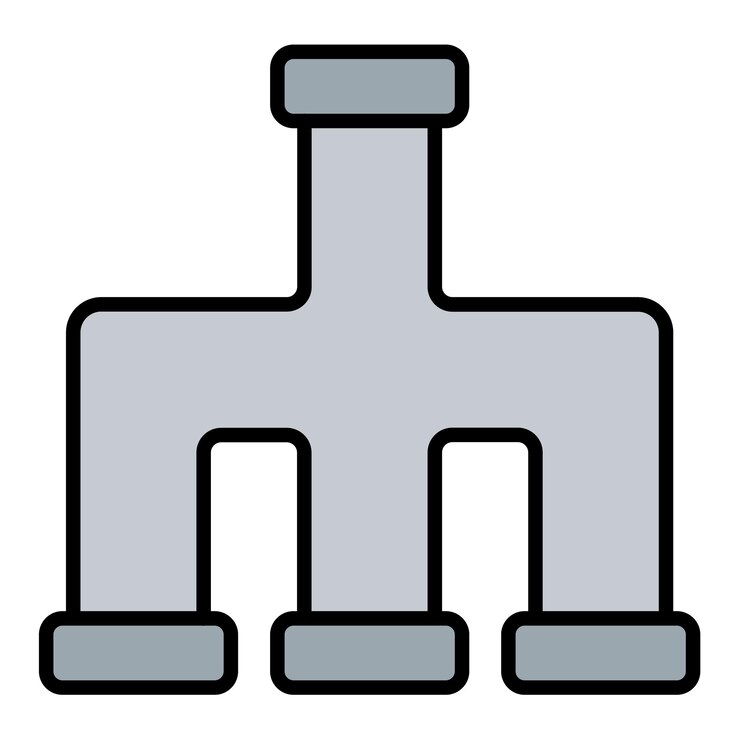 Vector icono de la tubería de plástico