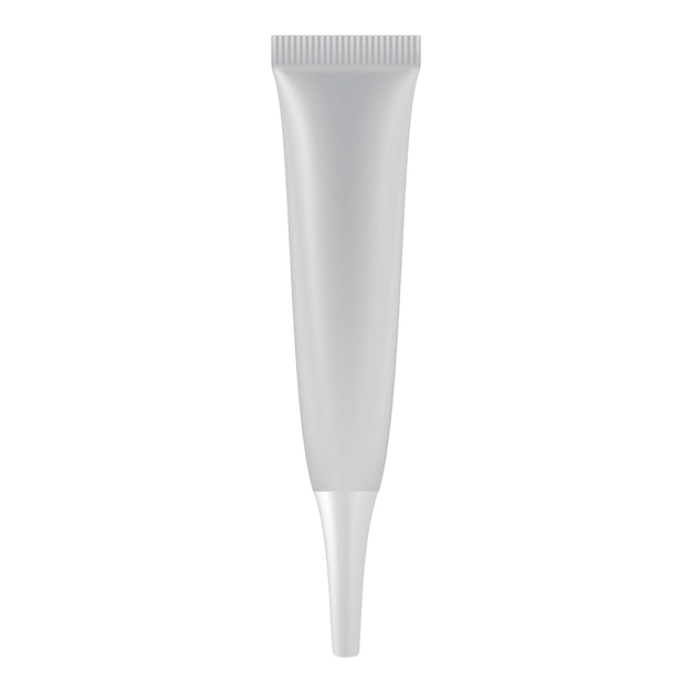 Icono de tubo de crema Ilustración realista del icono vectorial de tubo de cream para la web