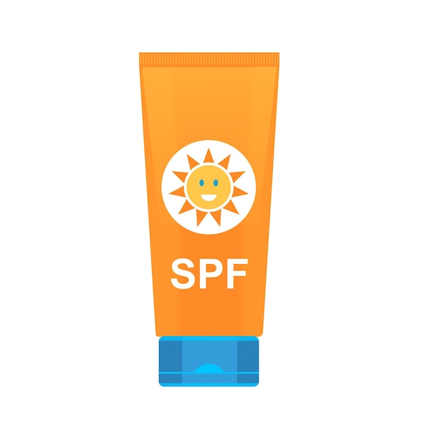 icono de un tubo de crema protectora solar spf