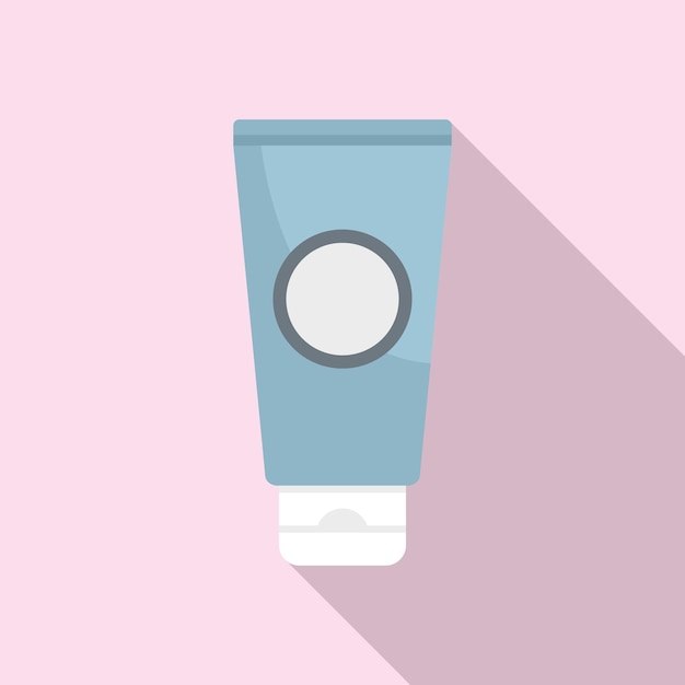 Icono de tubo de crema de uñas Ilustración plana del icono de vector de tubo de crema de uñas para diseño web