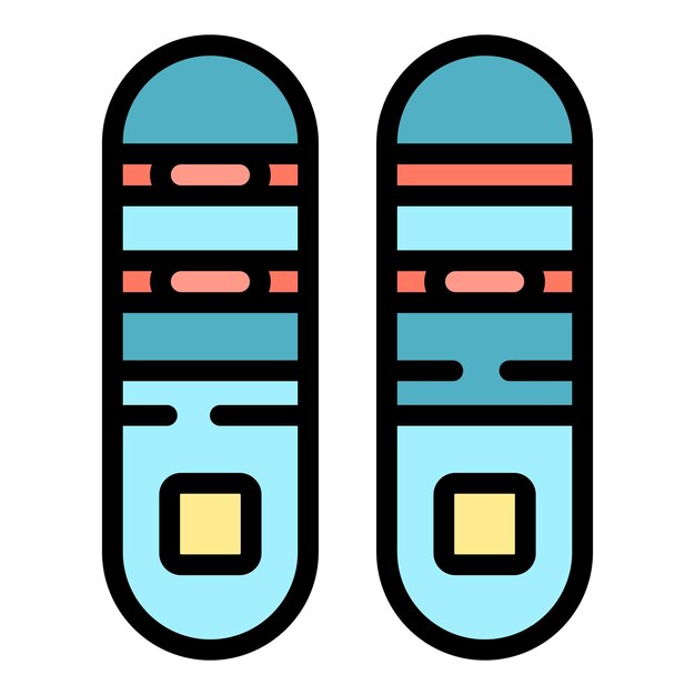 Icono de tubos de ensayo de enfermedades Contorno Icono de vector de tubos de ensayo de enfermedades para diseño web aislado en color plano de fondo blanco