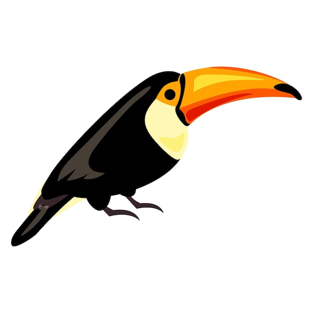 Icono de tucano Icono vectorial de tucano para diseño web aislado en fondo blanco