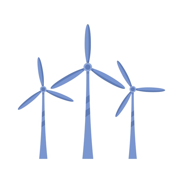 Vector icono de turbina de energía de innovación ilustración plana del icono de vector de turbina de energía de innovación para diseño web