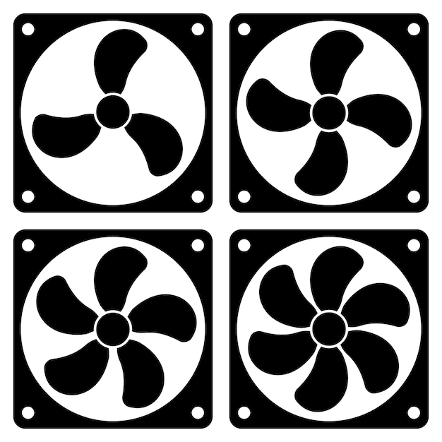Icono turbo ventilador aire turbina estafa ventilador soplador compresor enfriador