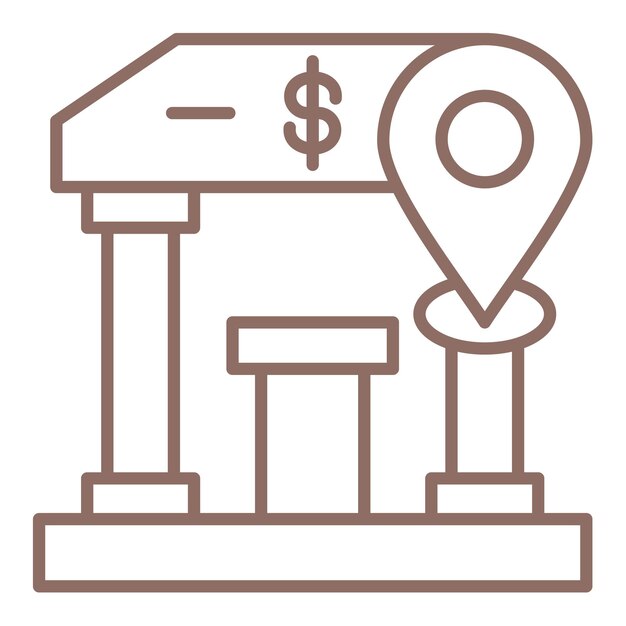 Ícono de ubicación del banco