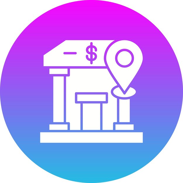 Ícono de ubicación del banco