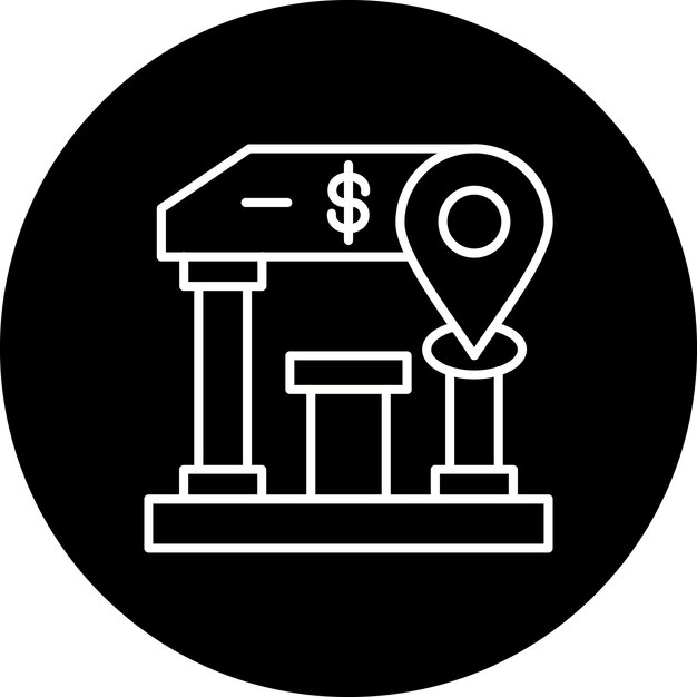 Ícono de ubicación del banco