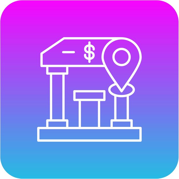 Ícono de ubicación del banco
