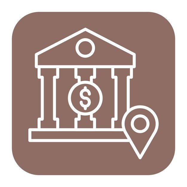 Ícono de ubicación del banco