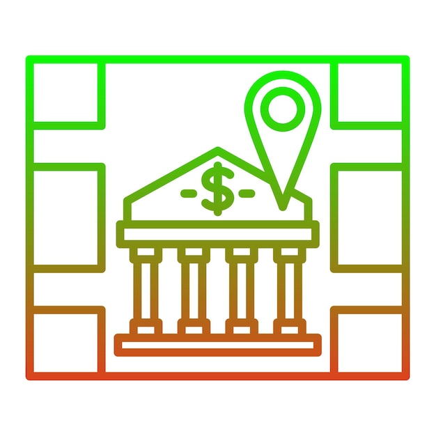 Ícono de ubicación del banco