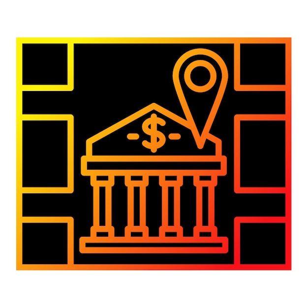 Ícono de ubicación del banco