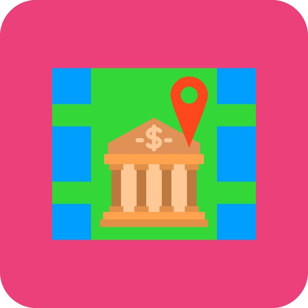 Ícono de ubicación del banco