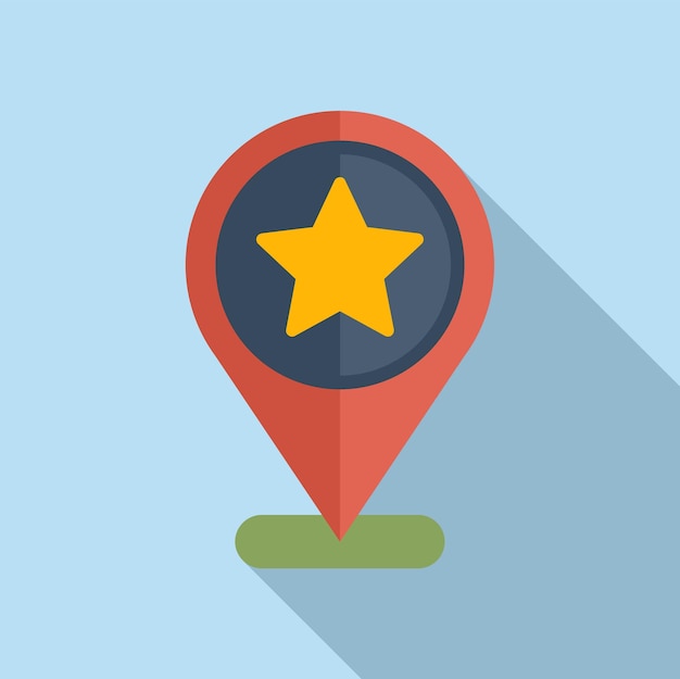 Icono de ubicación de clasificación vector plano Medalla Premio Top win