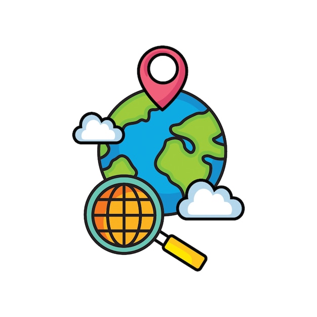Ícono de ubicación global