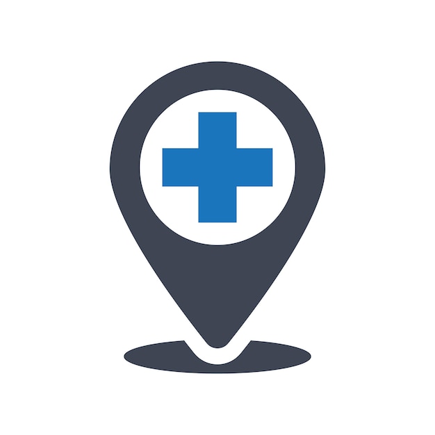Ícono de ubicación del hospital