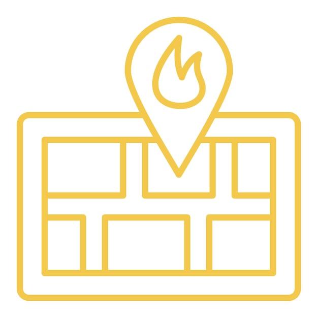 Ícono de ubicación del incendio