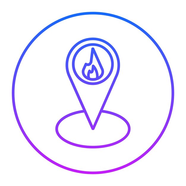 Ícono de ubicación del incendio