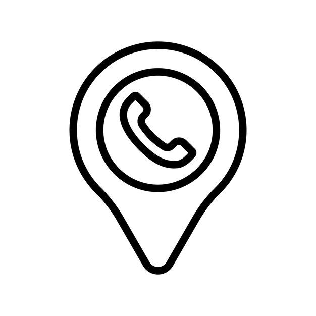 Ícono de ubicación de la llamada