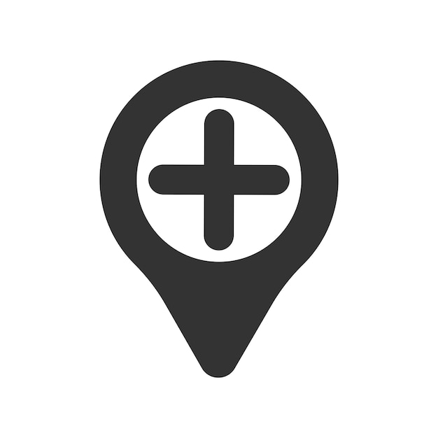 Ícono de ubicación médica