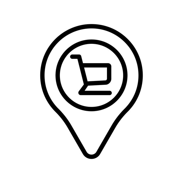Ícono de ubicación del mercado
