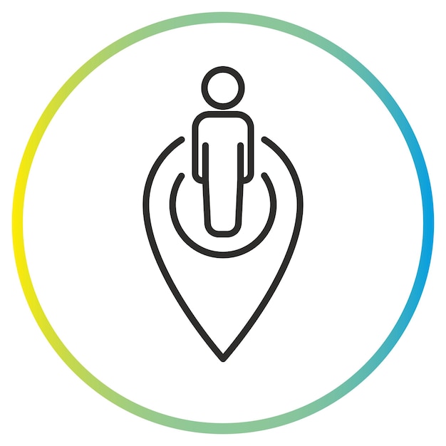 icono de ubicación de personas