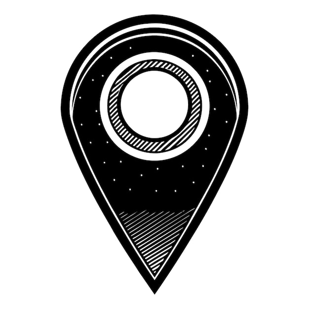 icono de ubicación del pin del mapa marcadores de mapas modernos vector